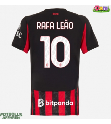 AC Milan Rafael Leao #10 Hemmatröja Kvinnor 2025-26 Kortärmad